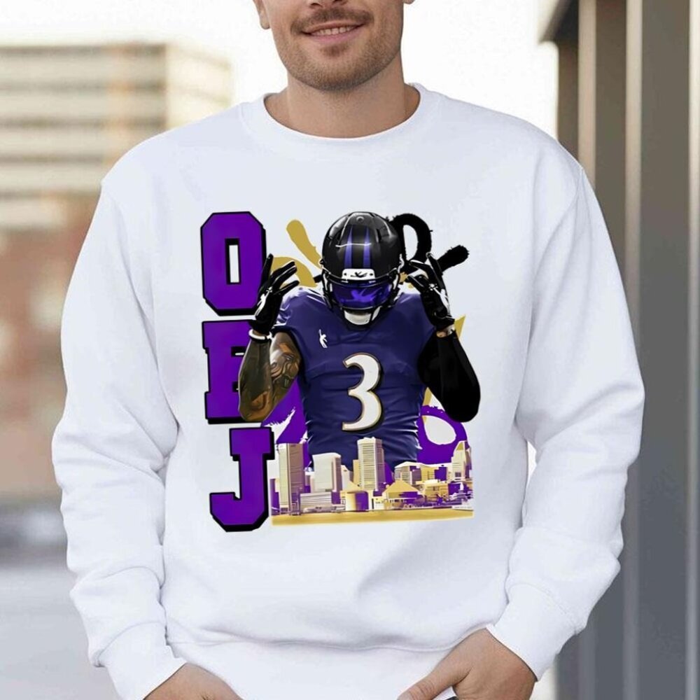 Baltimore Ravens Odell Beckham Jr Crewneck Sweatshirt Legend Team Fan Gift 17